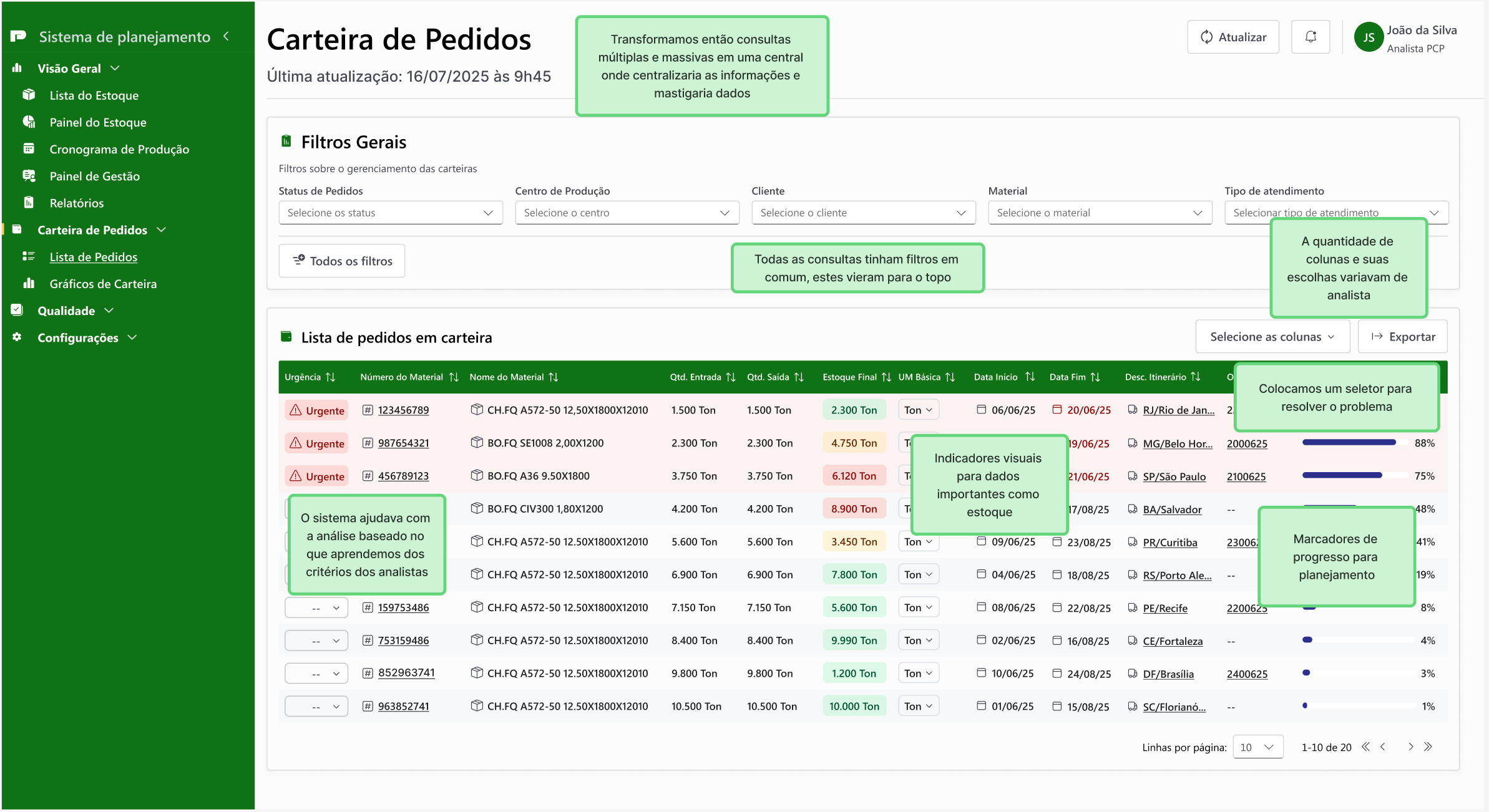 Decisão de UI — componente 1